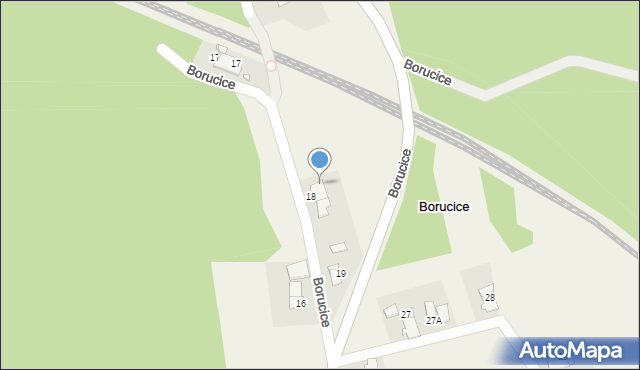 Borucice, Borucice, 19a, mapa Borucice