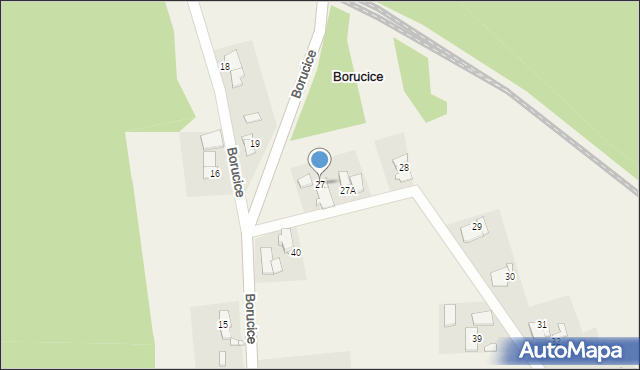 Borucice, Borucice, 27, mapa Borucice