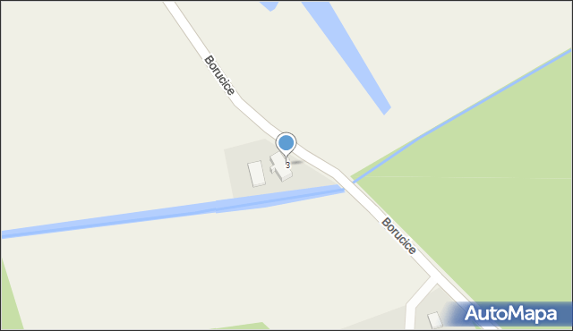 Borucice, Borucice, 3, mapa Borucice