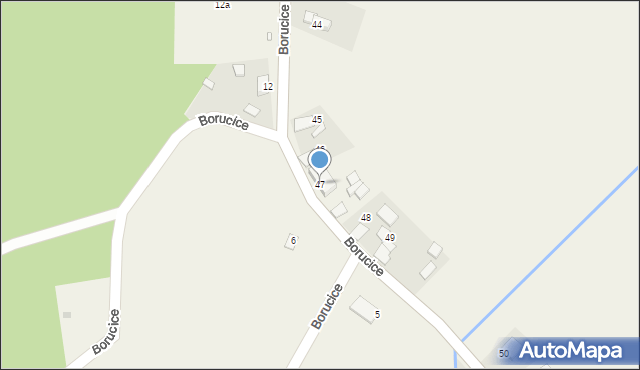 Borucice, Borucice, 47, mapa Borucice