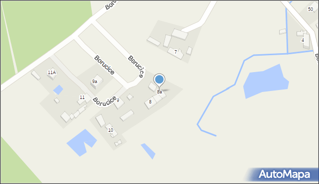 Borucice, Borucice, 8a, mapa Borucice