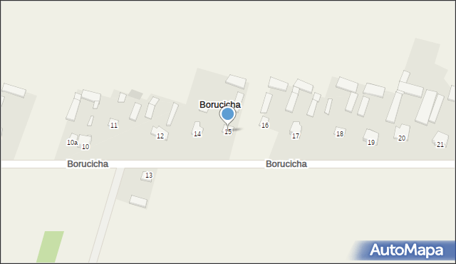 Borucicha, Borucicha, 15, mapa Borucicha