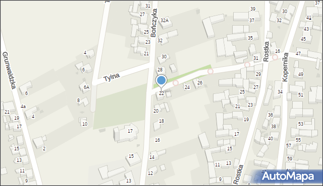 Borucin, Bończyka Norberta, 22, mapa Borucin