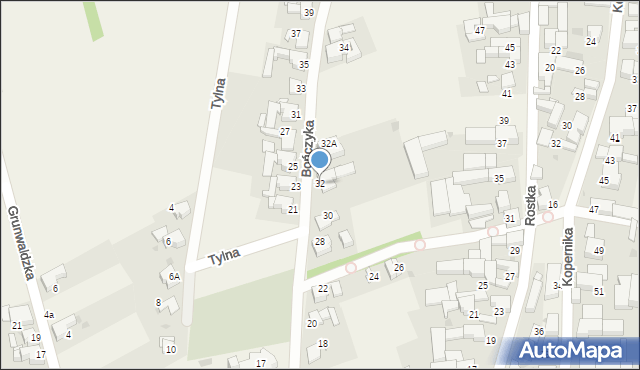 Borucin, Bończyka Norberta, 32, mapa Borucin