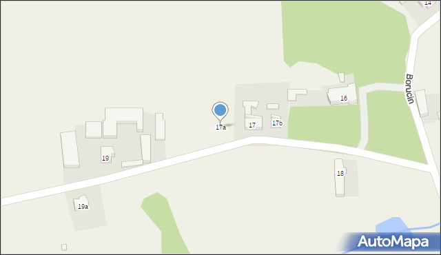 Borucin, Borucin, 17a, mapa Borucin