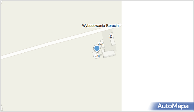 Borucin, Borucin, 22B, mapa Borucin