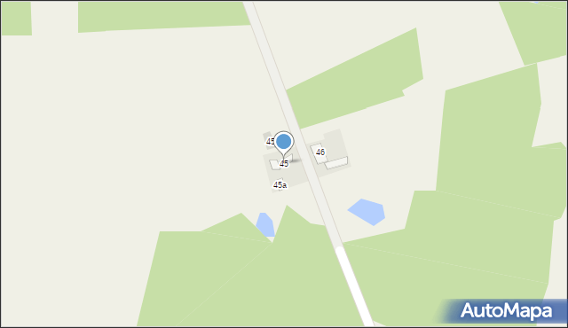 Borucin, Borucin, 45, mapa Borucin