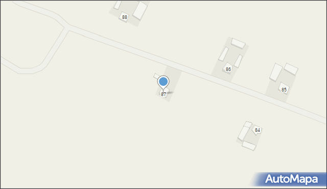 Borucin, Borucin, 87, mapa Borucin