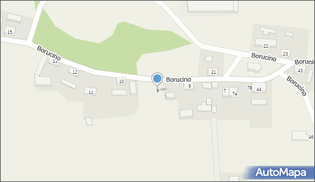 Borucino, Borucino, 9, mapa Borucino