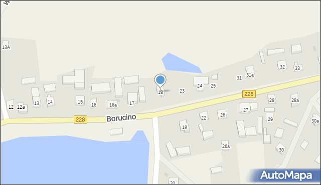 Borucino, Borucino, 18, mapa Borucino