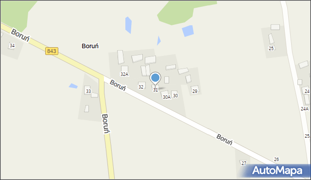 Boruń, Boruń, 31, mapa Boruń