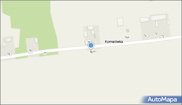 Boruń, Boruń, 76, mapa Boruń