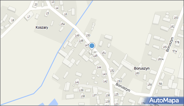 Boruszyn, Boruszyn, 146, mapa Boruszyn