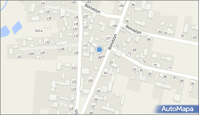 Boruszyn, Boruszyn, 156, mapa Boruszyn