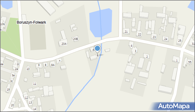 Boruszyn, Boruszyn, 5, mapa Boruszyn
