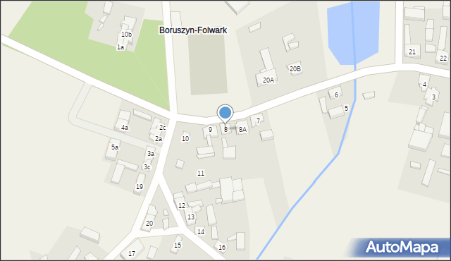 Boruszyn, Boruszyn, 8, mapa Boruszyn