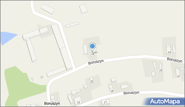 Boruszyn, Boruszyn, 18, mapa Boruszyn