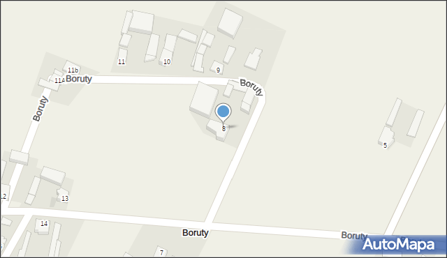Boruty, Boruty, 8, mapa Boruty