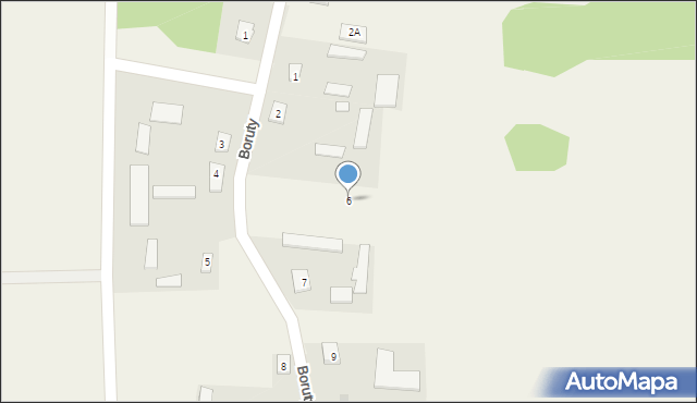 Boruty, Boruty, 6, mapa Boruty