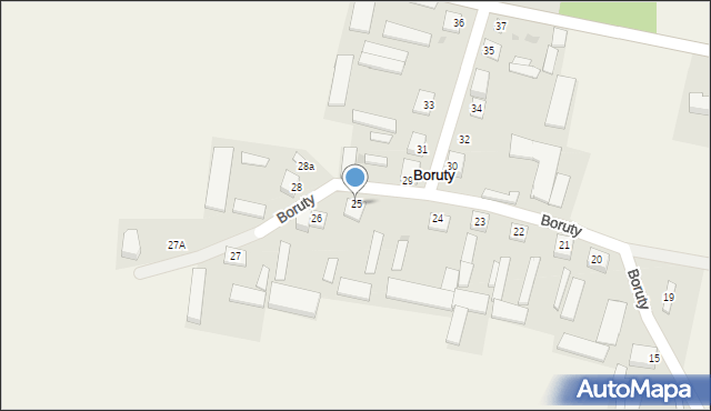 Boruty, Boruty, 25, mapa Boruty