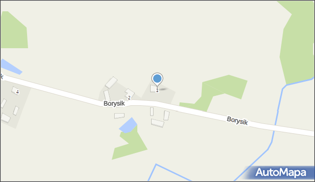 Borysik, Borysik, 1, mapa Borysik