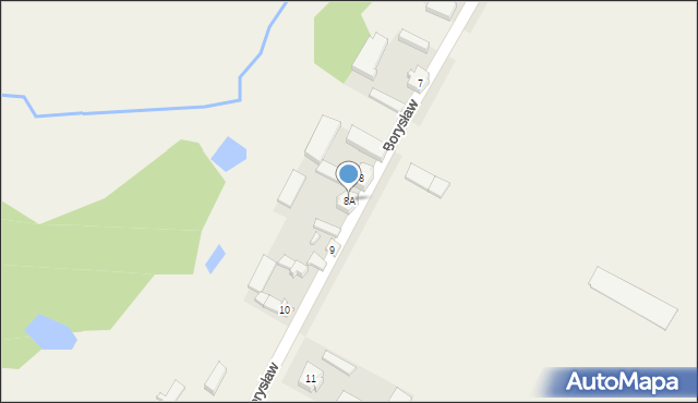 Borysław, Borysław, 8A, mapa Borysław