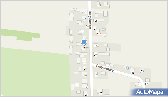 Borysławice, Borysławice, 32, mapa Borysławice