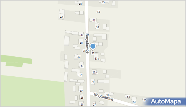 Borysławice, Borysławice, 33, mapa Borysławice