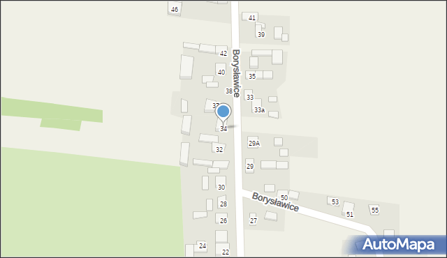 Borysławice, Borysławice, 34, mapa Borysławice