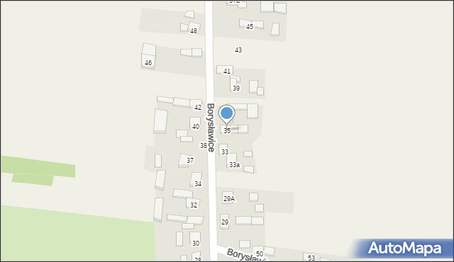 Borysławice, Borysławice, 35, mapa Borysławice
