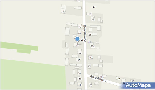 Borysławice, Borysławice, 37, mapa Borysławice