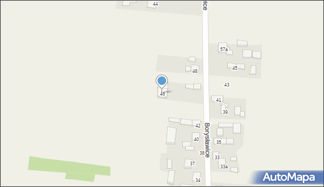 Borysławice, Borysławice, 46, mapa Borysławice