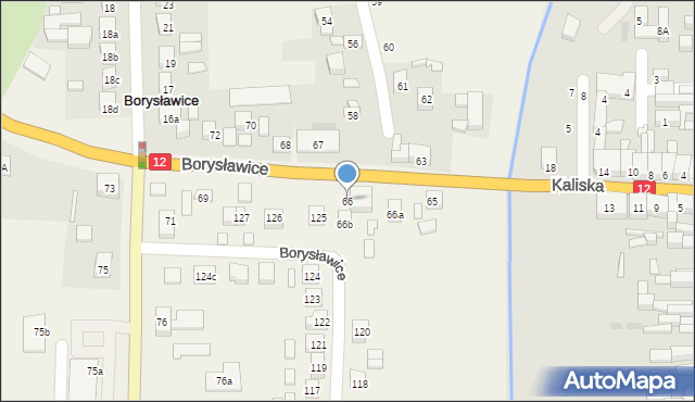 Borysławice, Borysławice, 66, mapa Borysławice