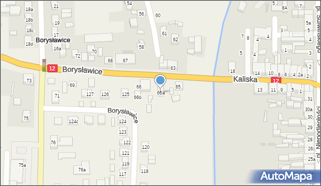 Borysławice, Borysławice, 66a, mapa Borysławice
