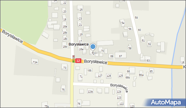 Borysławice, Borysławice, 72, mapa Borysławice