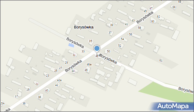 Borysówka, Borysówka, 48, mapa Borysówka