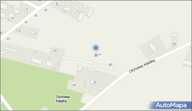 Borysówka, Borysówka, 86, mapa Borysówka