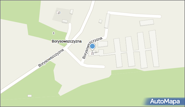 Borysowszczyzna, Borysowszczyzna, 11, mapa Borysowszczyzna