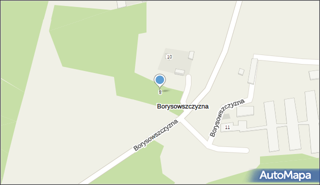 Borysowszczyzna, Borysowszczyzna, 8, mapa Borysowszczyzna