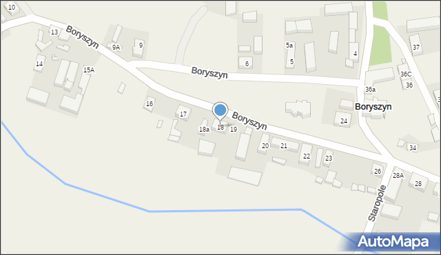 Boryszyn, Boryszyn, 18, mapa Boryszyn