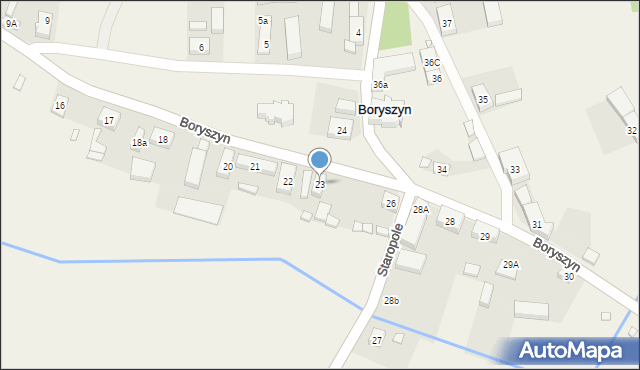 Boryszyn, Boryszyn, 23, mapa Boryszyn