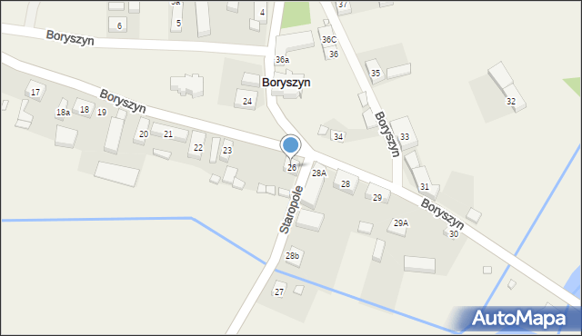 Boryszyn, Boryszyn, 26, mapa Boryszyn