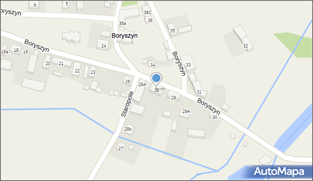 Boryszyn, Boryszyn, 28, mapa Boryszyn