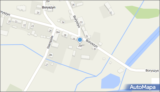 Boryszyn, Boryszyn, 29A, mapa Boryszyn
