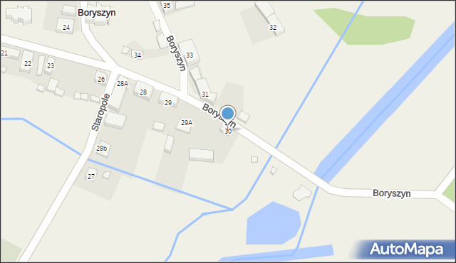 Boryszyn, Boryszyn, 30, mapa Boryszyn