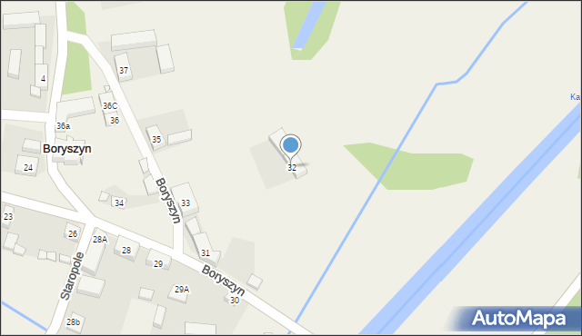 Boryszyn, Boryszyn, 32, mapa Boryszyn