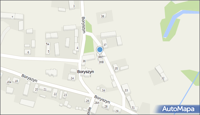 Boryszyn, Boryszyn, 36C, mapa Boryszyn