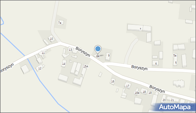 Boryszyn, Boryszyn, 9A, mapa Boryszyn
