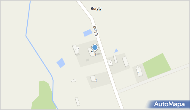 Boryty, Boryty, 5, mapa Boryty