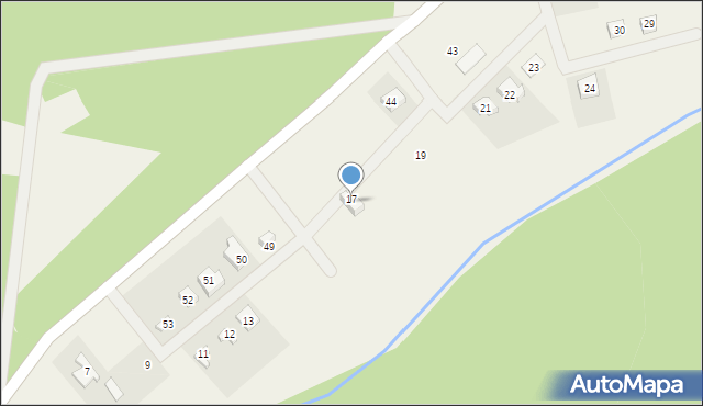 Borzątew, Borzątew, 17, mapa Borzątew